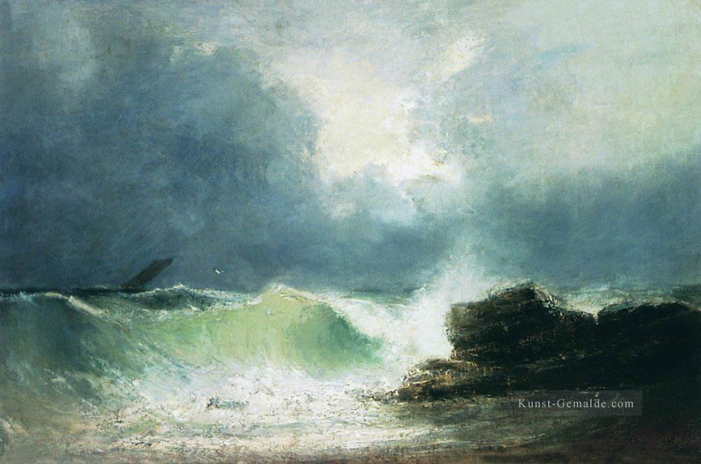 Seeküste Welle 1880 Verspielt Ivan Aiwasowski russisch Ölgemälde